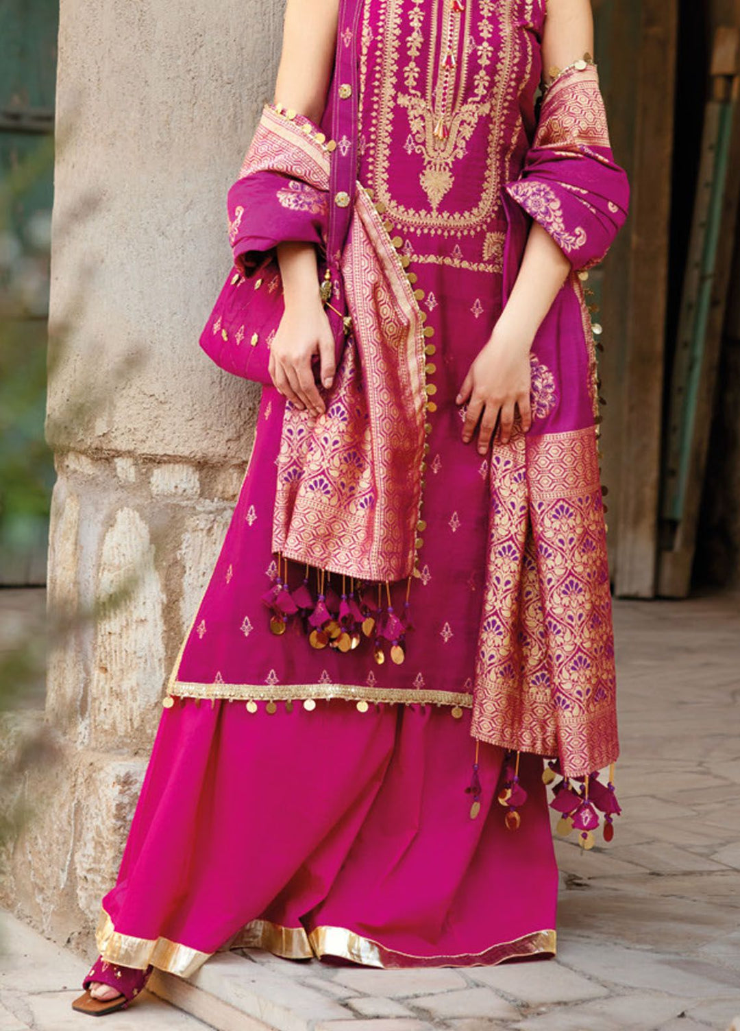 Gul Ahmed Embroidered Jacquard Suits Unstitched 3 Piece GA24LF FE-42051 - Festive Collection