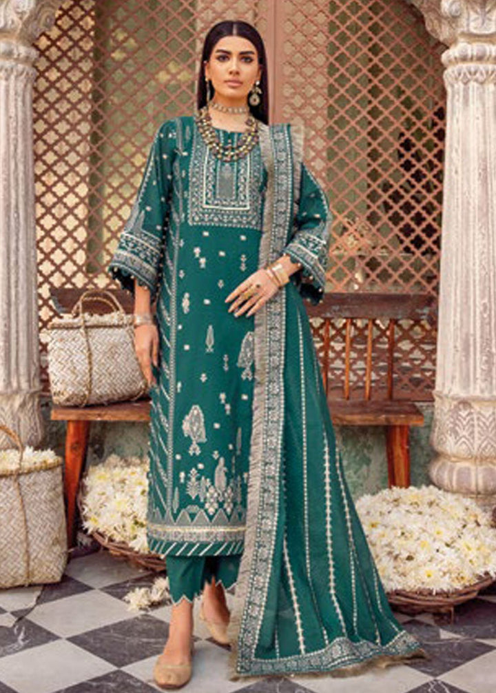 Gul Ahmed Embroidered Jacquard Suits Unstitched 3 Piece GA24PS JD 32027 - Summer Collection