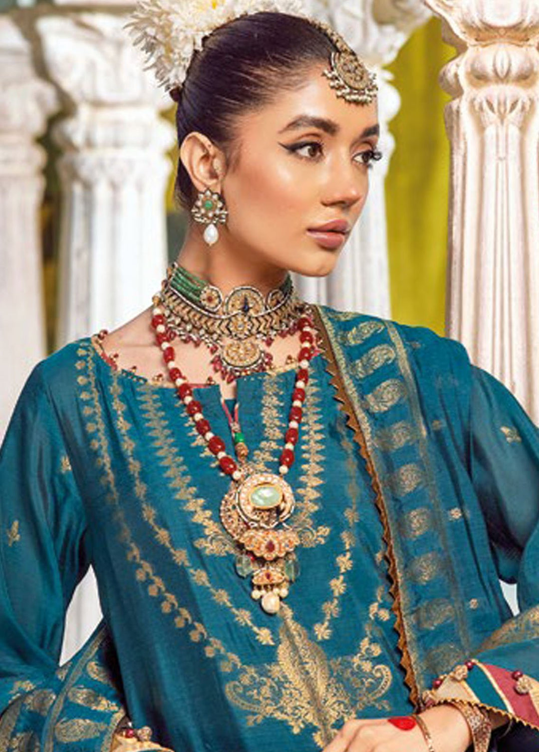 Gul Ahmed Embroidered Jacquard Suits Unstitched 3 Piece GA24PS JD 32032 - Summer Collection