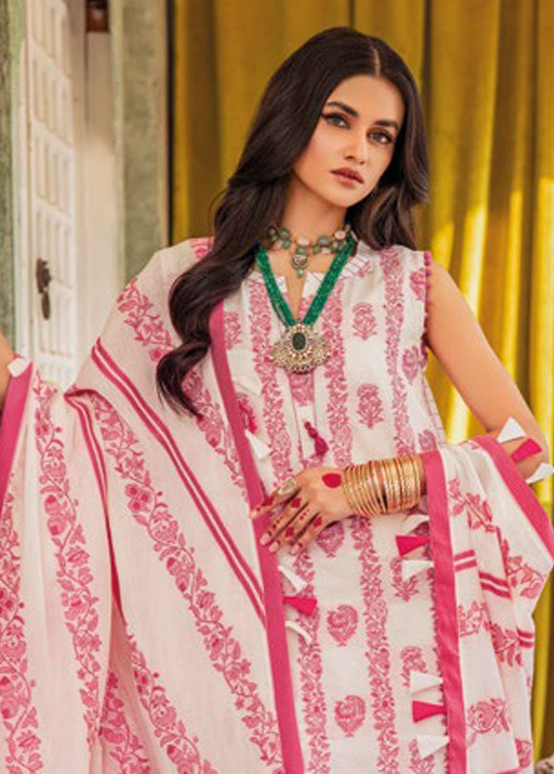 Gul Ahmed Embroidered Jacquard Suits Unstitched 3 Piece GA24PS JD 42001 - Summer Collection