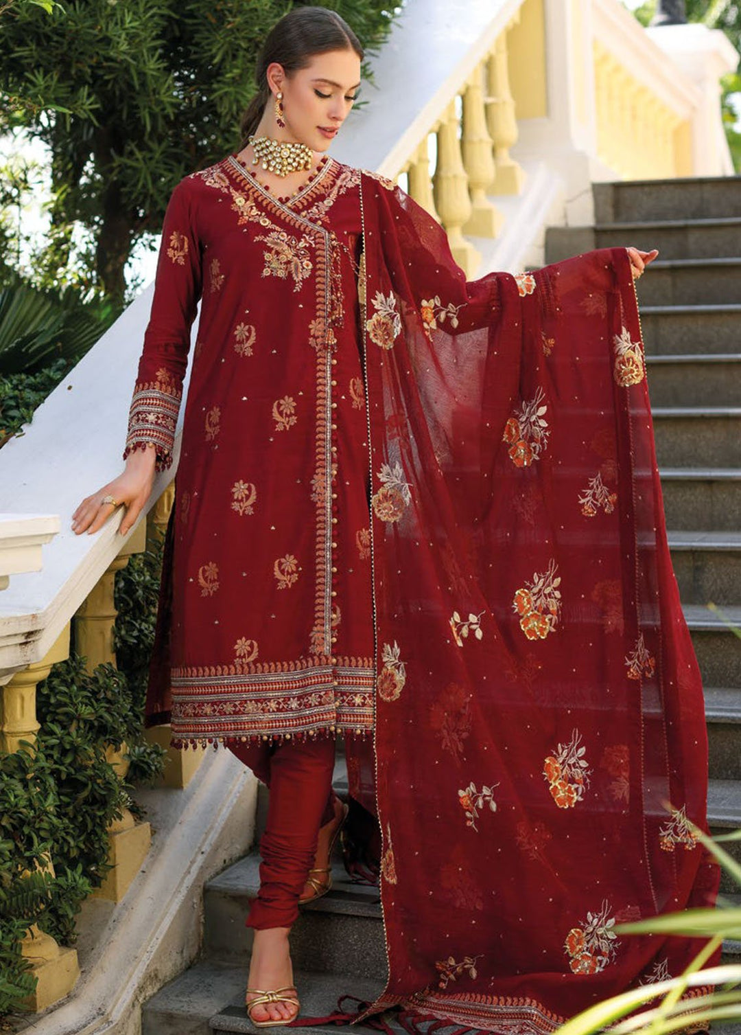 Gul Ahmed Embroidered Jacquard Suits Unstitched 3 Piece GA24PS LE 42026 - Summer Collection