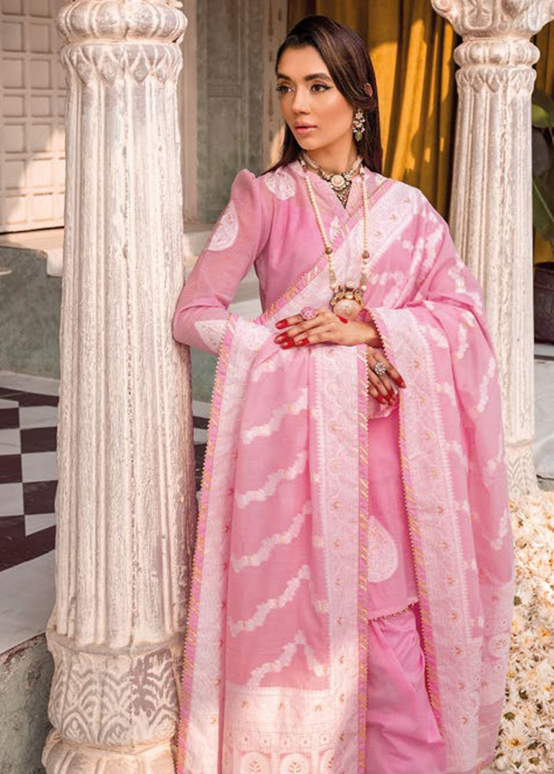 Gul Ahmed Embroidered Jacquard Suits Unstitched 3 Piece GA24PS MJ 42001 - Summer Collection