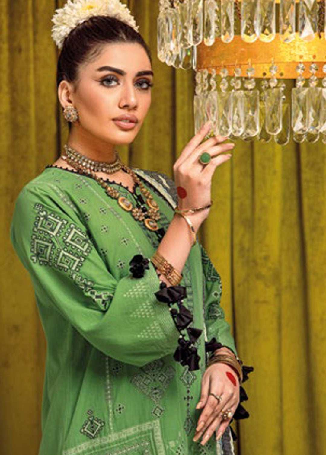 Gul Ahmed Embroidered Jacquard Suits Unstitched 3 Piece GA24PS MJ 42004 - Summer Collection