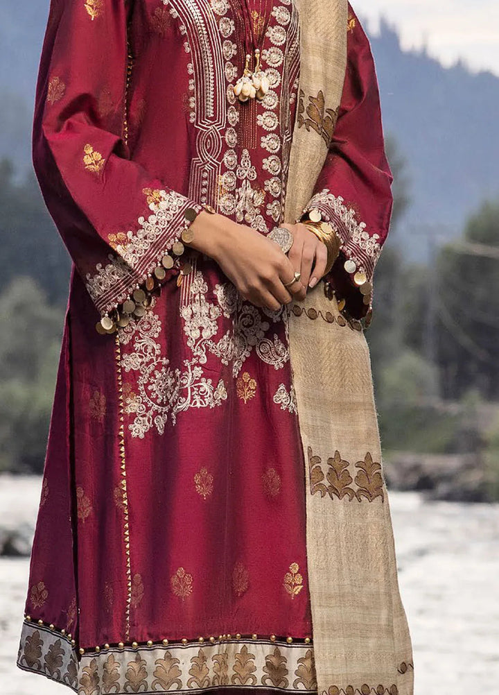 Gul Ahmed Embroidered Jacquard Suits Unstitched 3 Piece GA24WU AP-42019 - Winter Collection