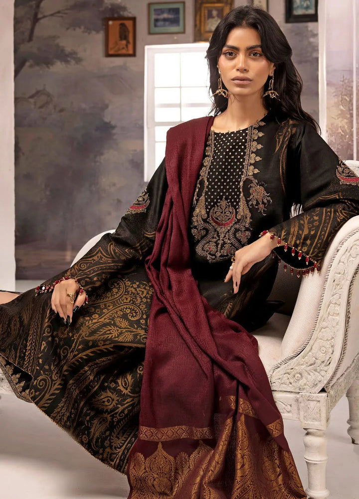 Gul Ahmed Embroidered Jacquard Suits Unstitched 3 Piece GA24WU AP-42027 - Winter Collection