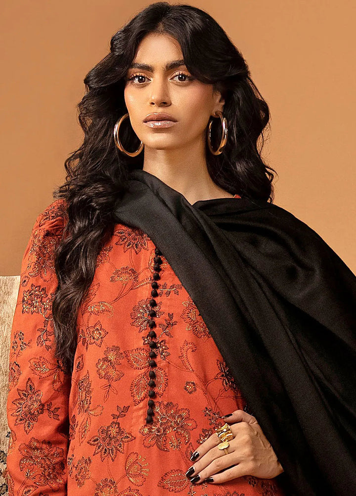 Gul Ahmed Embroidered Karandi Suits Unstitched 3 Piece GA24WU AP-42001 - Winter Collection