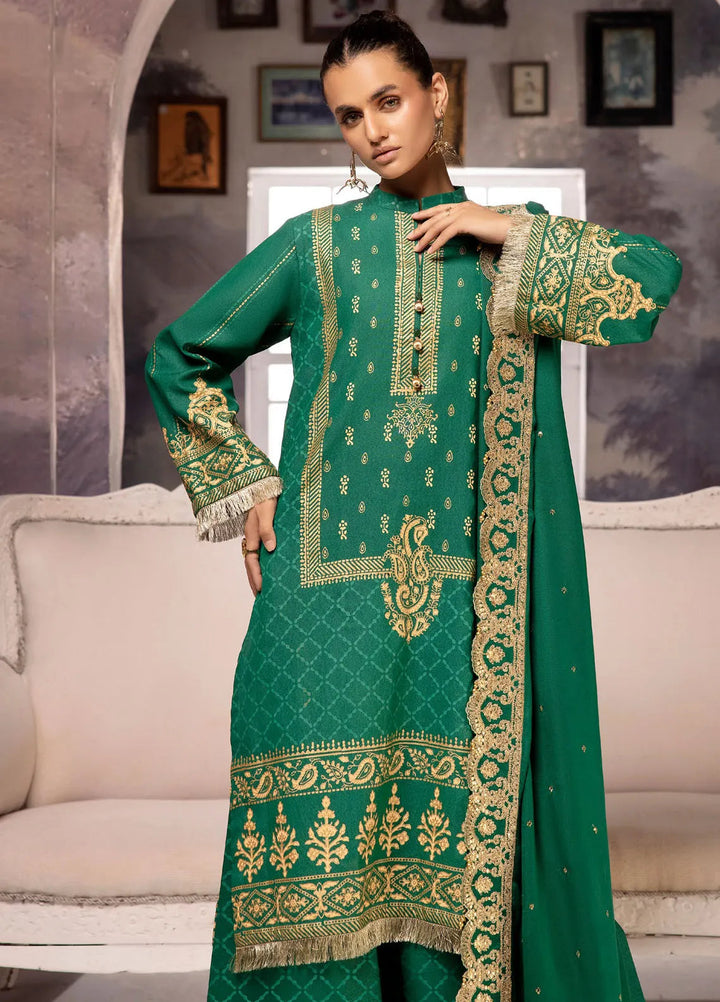 Gul Ahmed Embroidered Karandi Suits Unstitched 3 Piece GA24WU AP-42046 - Winter Collection