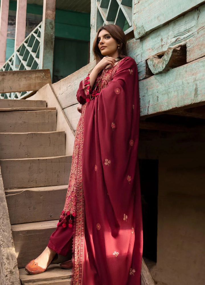 Gul Ahmed Embroidered Karandi Suits Unstitched 3 Piece GA24WU AY-42006 - Winter Collection