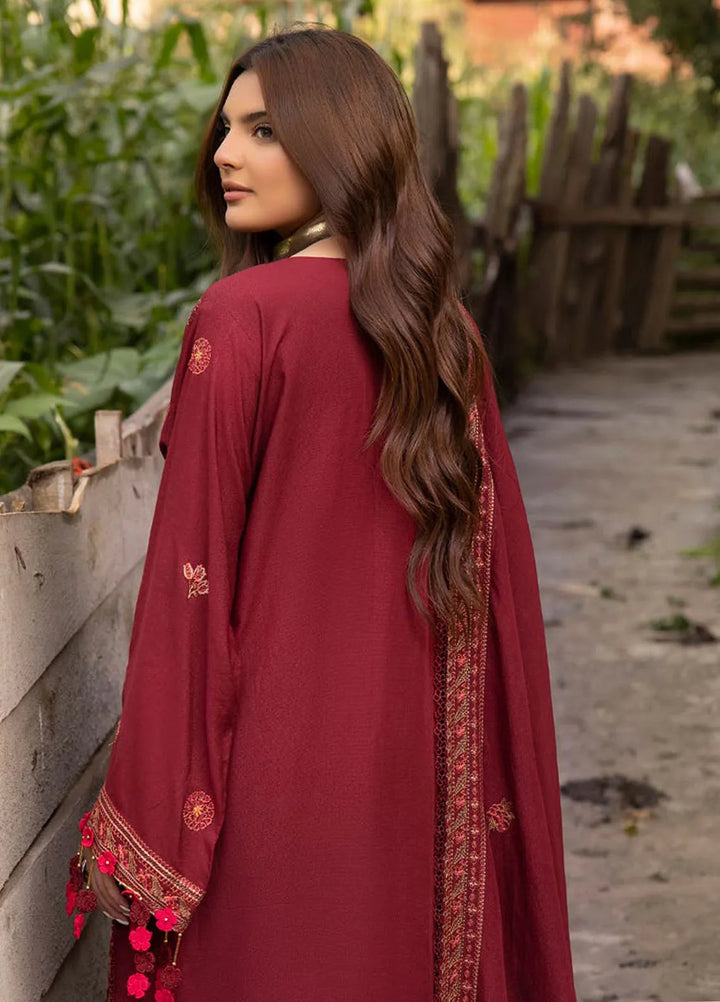 Gul Ahmed Embroidered Karandi Suits Unstitched 3 Piece GA24WU AY-42006 - Winter Collection