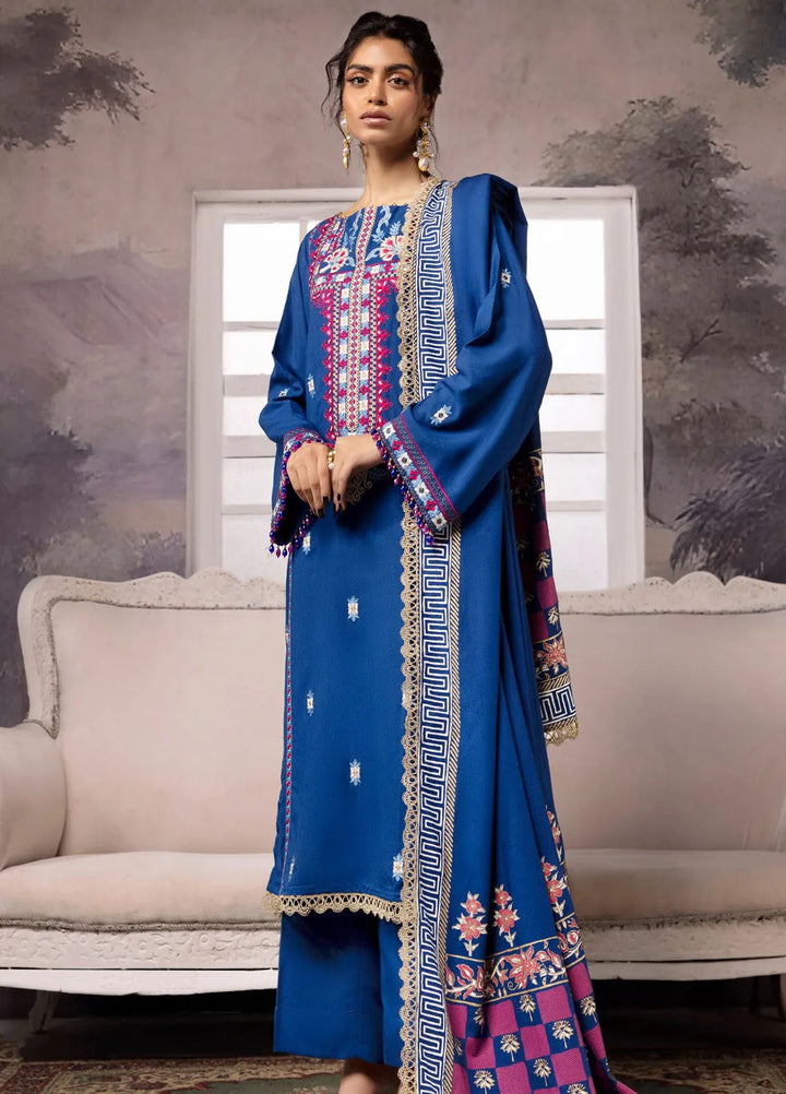 Gul Ahmed Embroidered Karandi Suits Unstitched 3 Piece GA24WU AY-42010 - Winter Collection