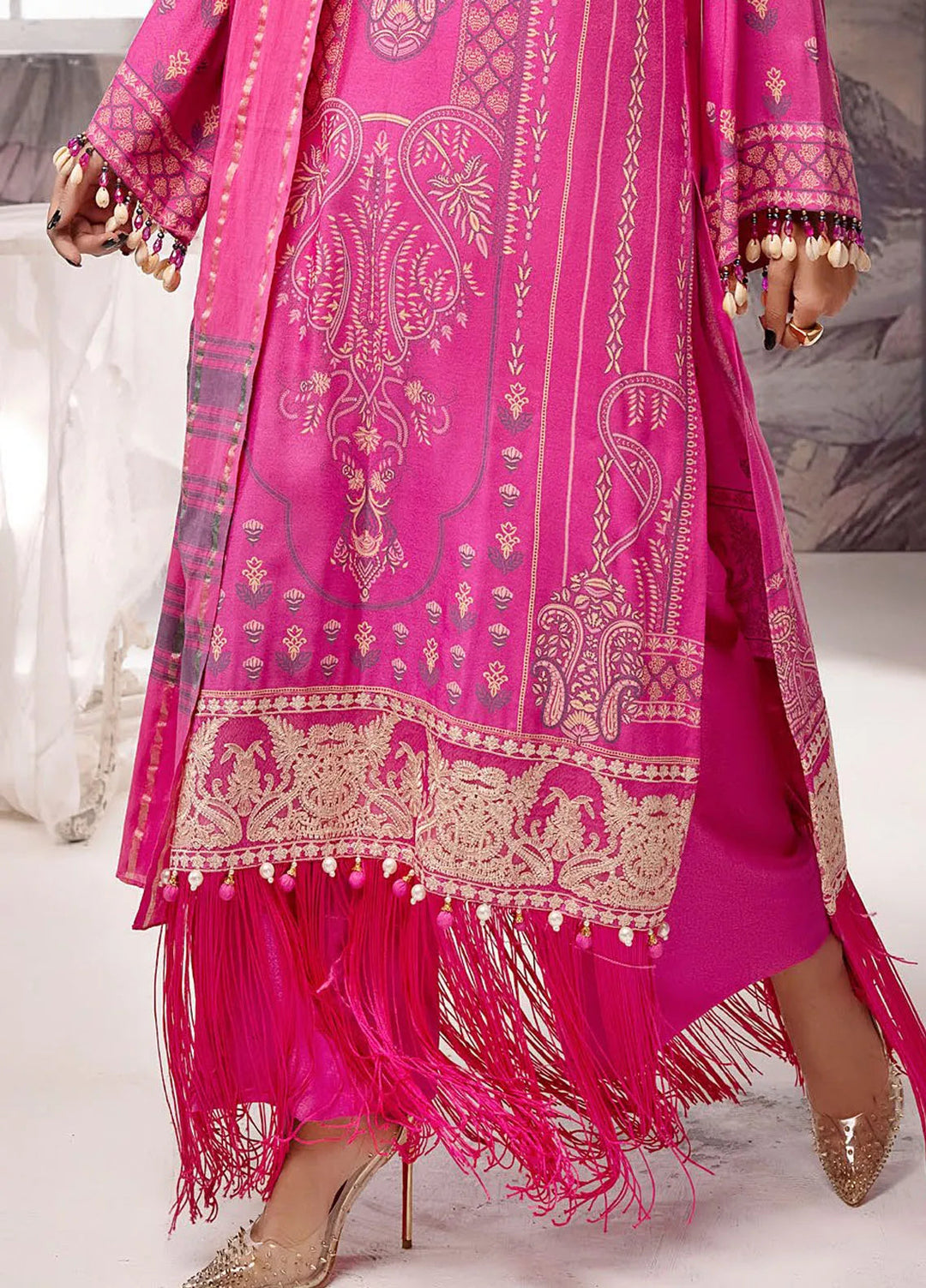 Gul Ahmed Embroidered Karandi Suits Unstitched 3 Piece GA24WU YD-42001 - Winter Collection