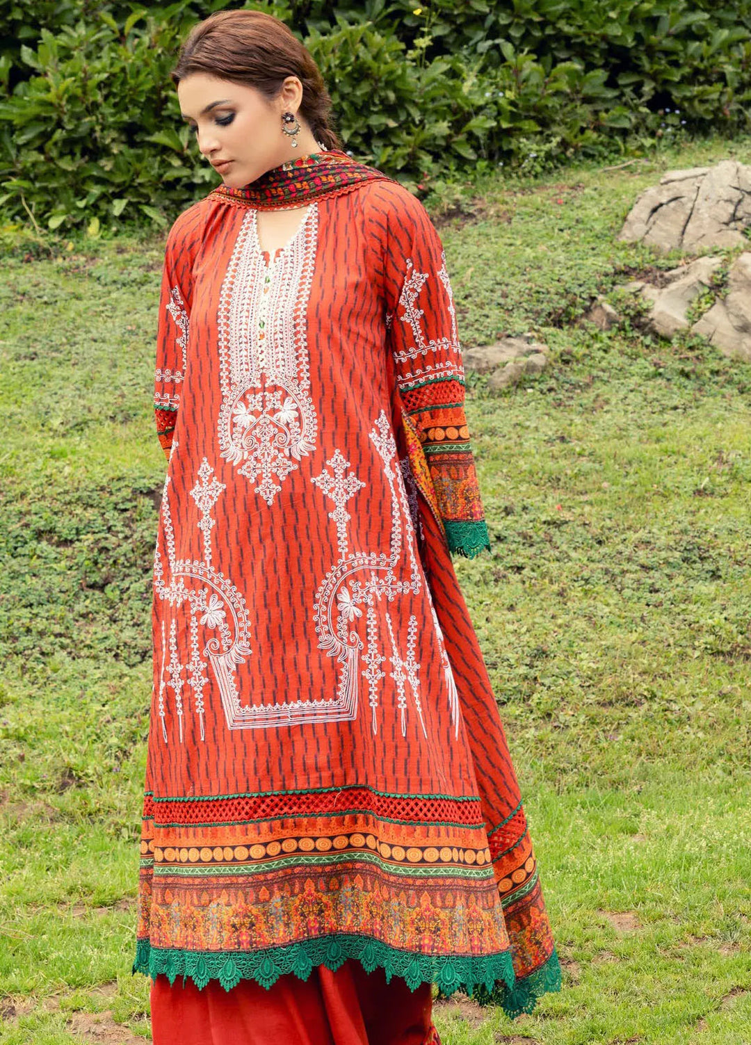 Gul Ahmed Embroidered Khaddar Suits Unstitched 3 Piece GA24UW AP-42048 - Winter Collection