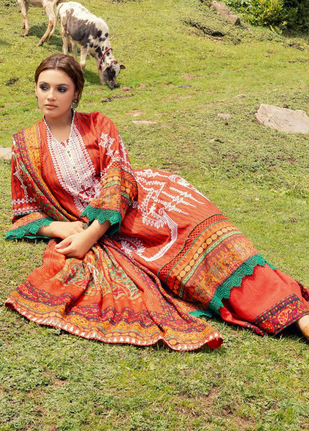 Gul Ahmed Embroidered Khaddar Suits Unstitched 3 Piece GA24UW AP-42048 - Winter Collection
