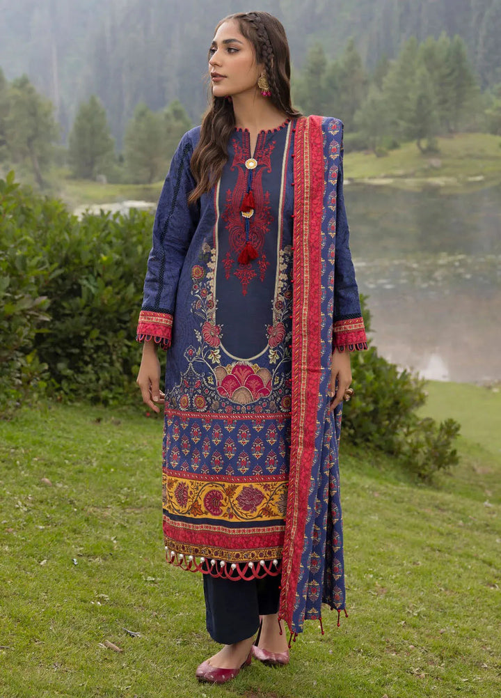 Gul Ahmed Embroidered Khaddar Suits Unstitched 3 Piece GA24UW K-42018 T - Winter Collection