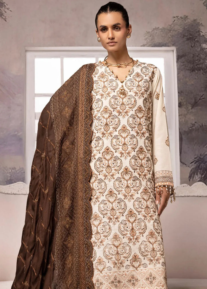 Gul Ahmed Embroidered Khaddar Suits Unstitched 3 Piece GA24WU CV-42011 - Winter Collection