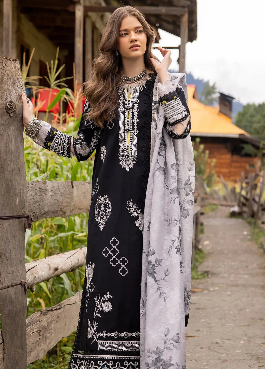 Gul Ahmed Embroidered Khaddar Suits Unstitched 3 Piece GA24WU ST-42010 - Winter Collection