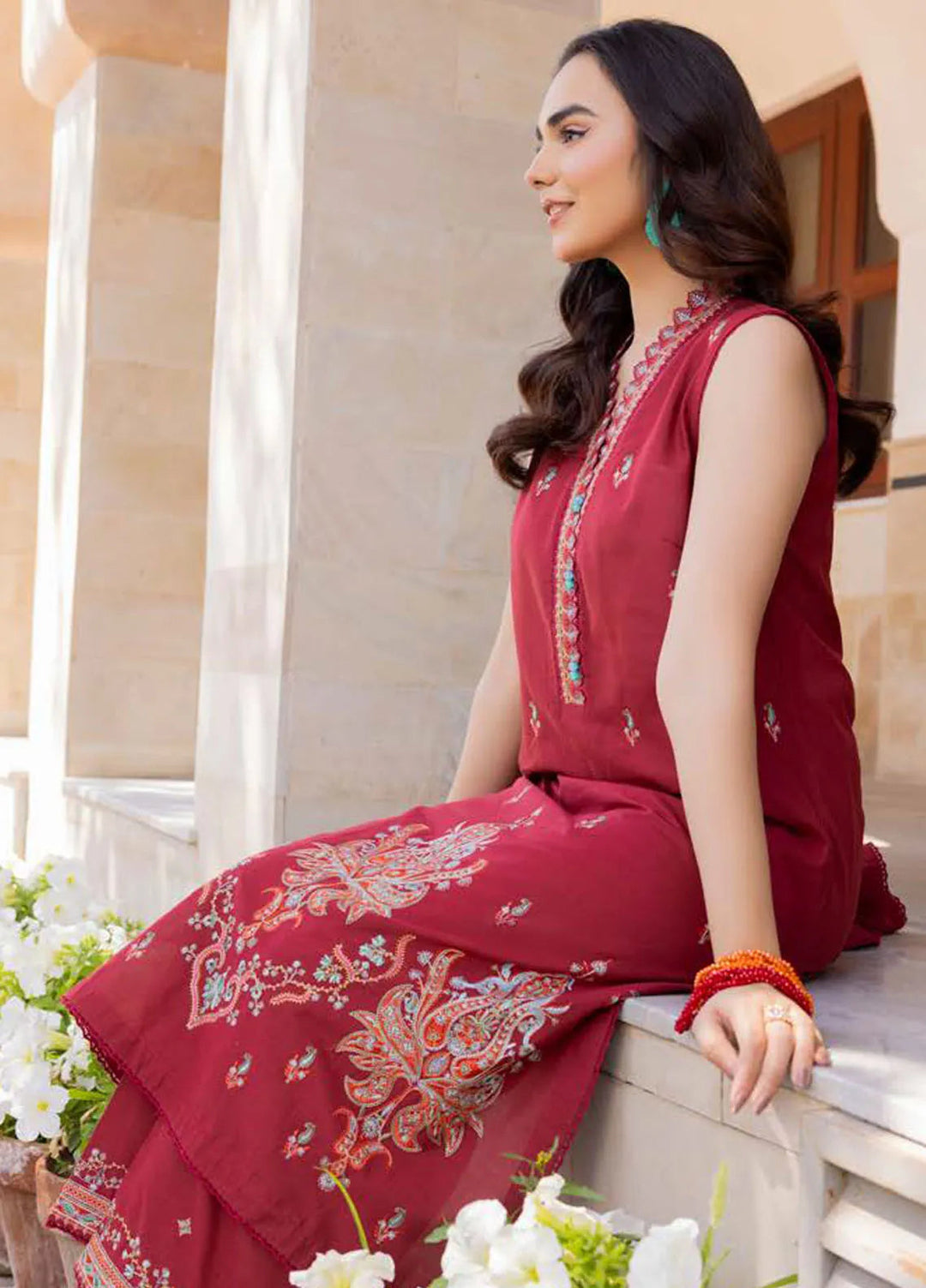 Gul Ahmed Embroidered Lawn Suits Unstitched 2 Piece GA24SU TL 42055 - Summer Collection