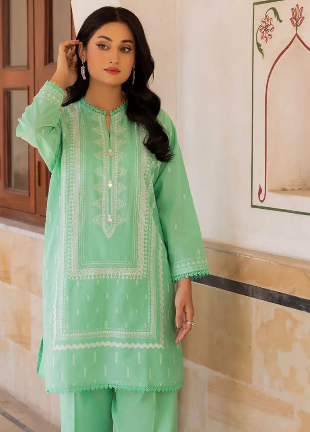 Gul Ahmed Embroidered Lawn Suits Unstitched 2 Piece GA24SU TL 42056 - Summer Collection