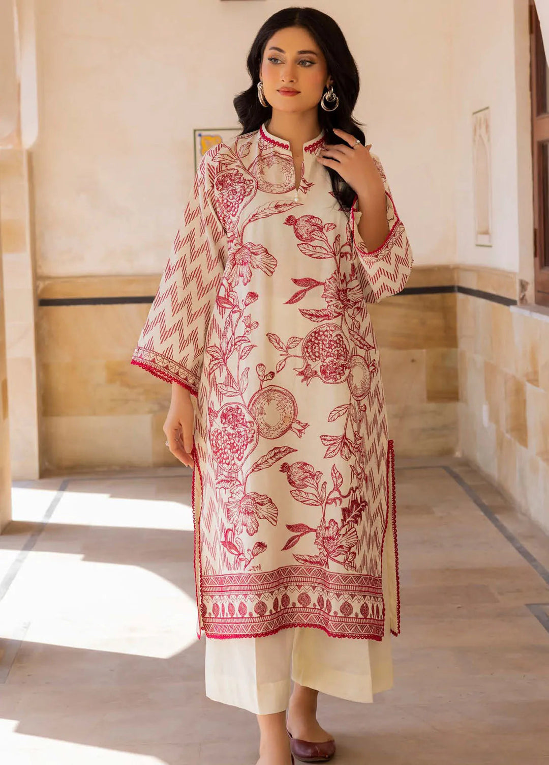 Gul Ahmed Embroidered Lawn Suits Unstitched 2 Piece GA24SU TL 42065 - Summer Collection