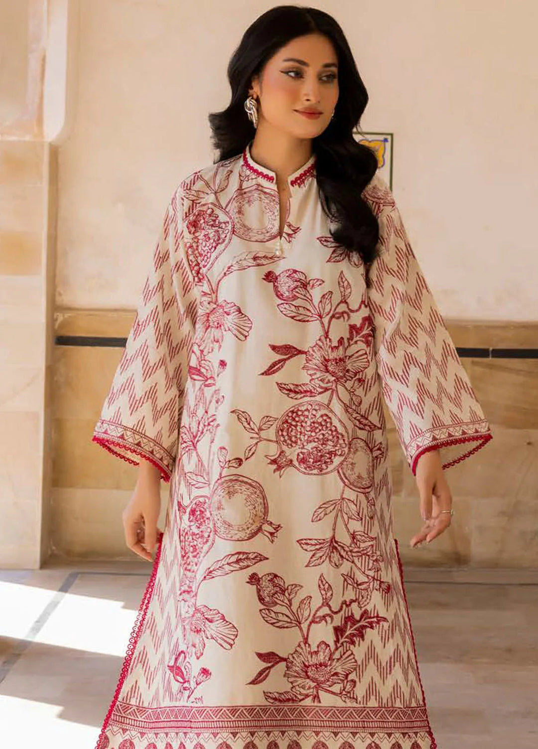 Gul Ahmed Embroidered Lawn Suits Unstitched 2 Piece GA24SU TL 42065 - Summer Collection
