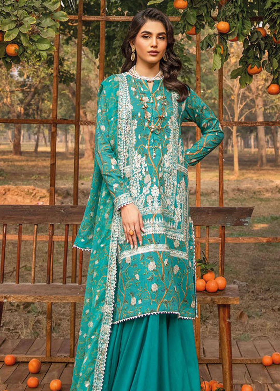 Gul Ahmed Embroidered Lawn Suits Unstitched 3 Piece GA24PS BCT 42004 - Summer Collection