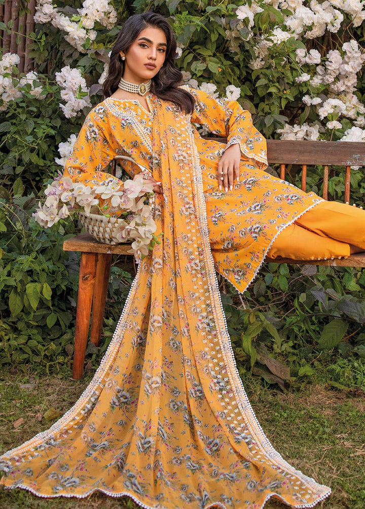 Gul Ahmed Embroidered Lawn Suits Unstitched 3 Piece GA24PS BCT 42008 - Summer Collection