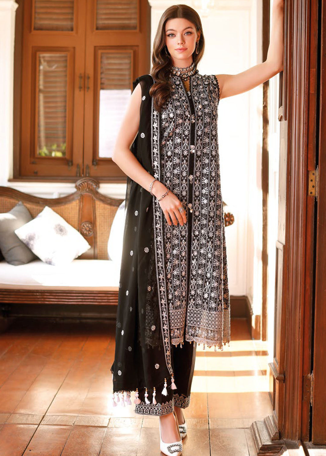 Gul Ahmed Embroidered Lawn Suits Unstitched 3 Piece GA24PS PM 2021 - Summer Collection