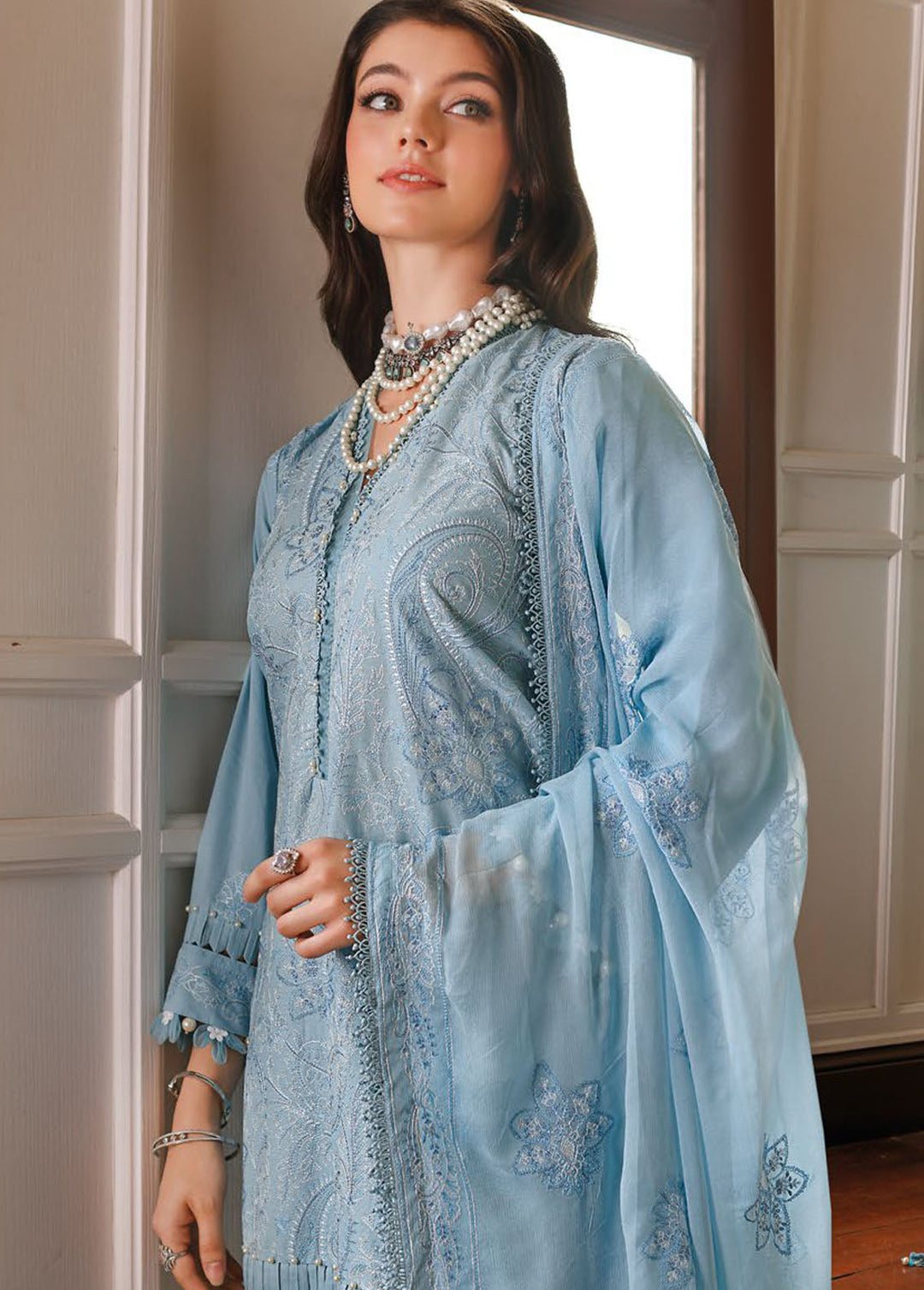 Gul Ahmed Embroidered Lawn Suits Unstitched 3 Piece GA24PS PM 42013 - Summer Collection