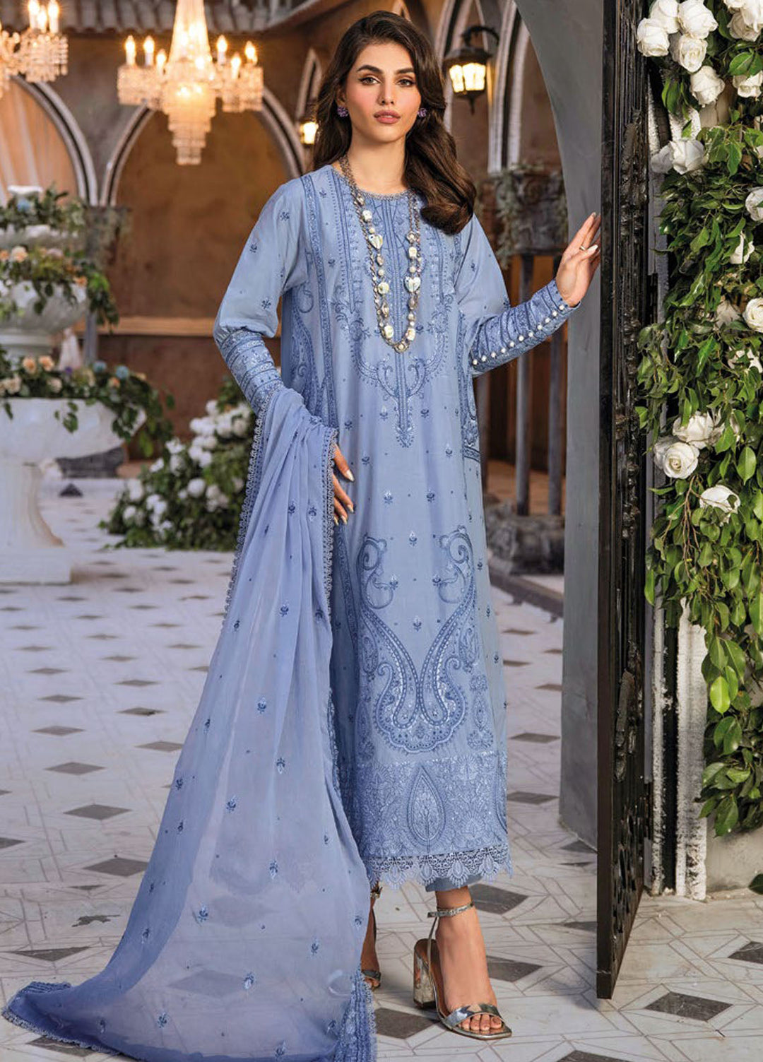 Gul Ahmed Embroidered Lawn Suits Unstitched 3 Piece GA24PS PM 42027 - Summer Collection