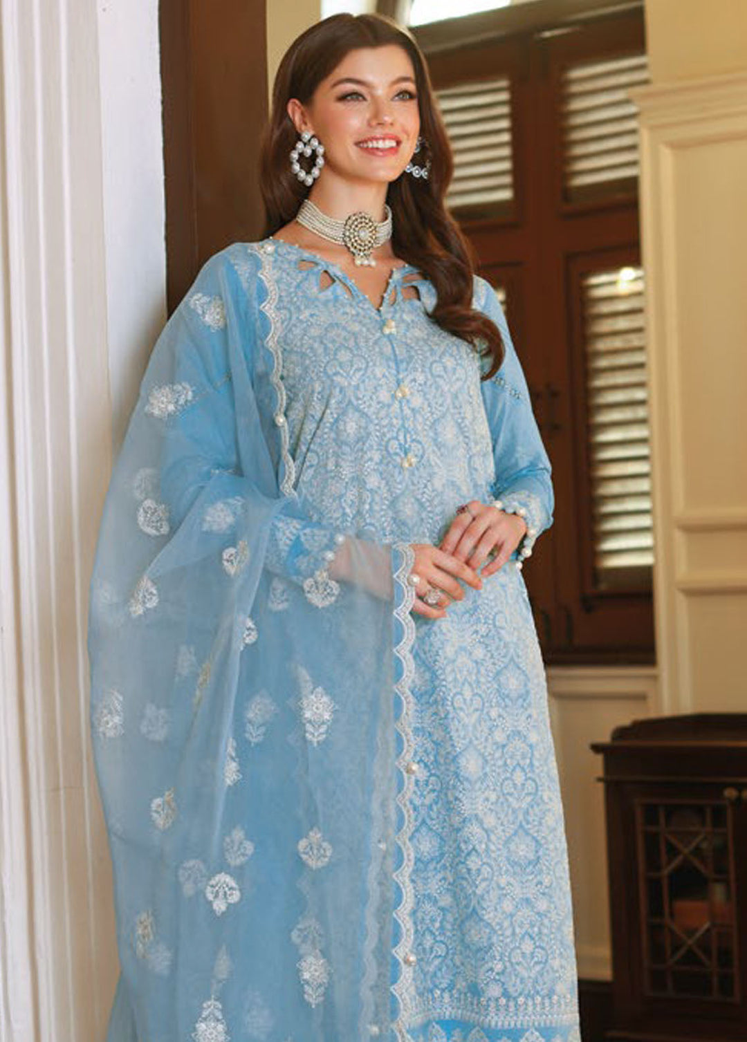 Gul Ahmed Embroidered Lawn Suits Unstitched 3 Piece GA24PS PM 42034 - Summer Collection