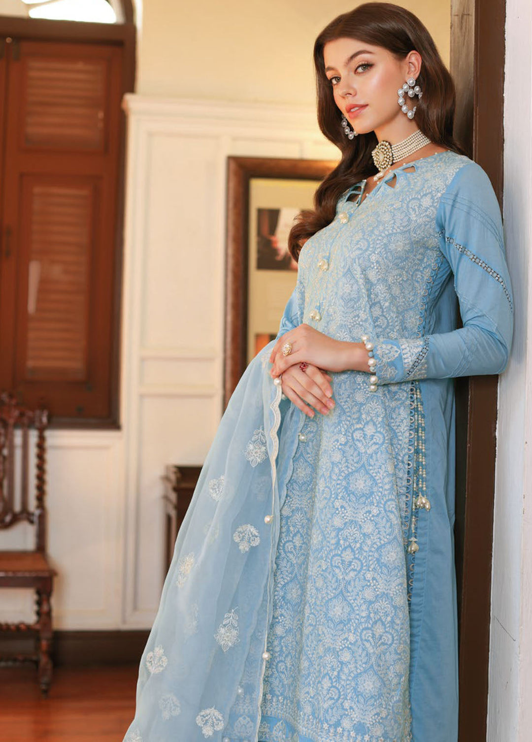 Gul Ahmed Embroidered Lawn Suits Unstitched 3 Piece GA24PS PM 42034 - Summer Collection