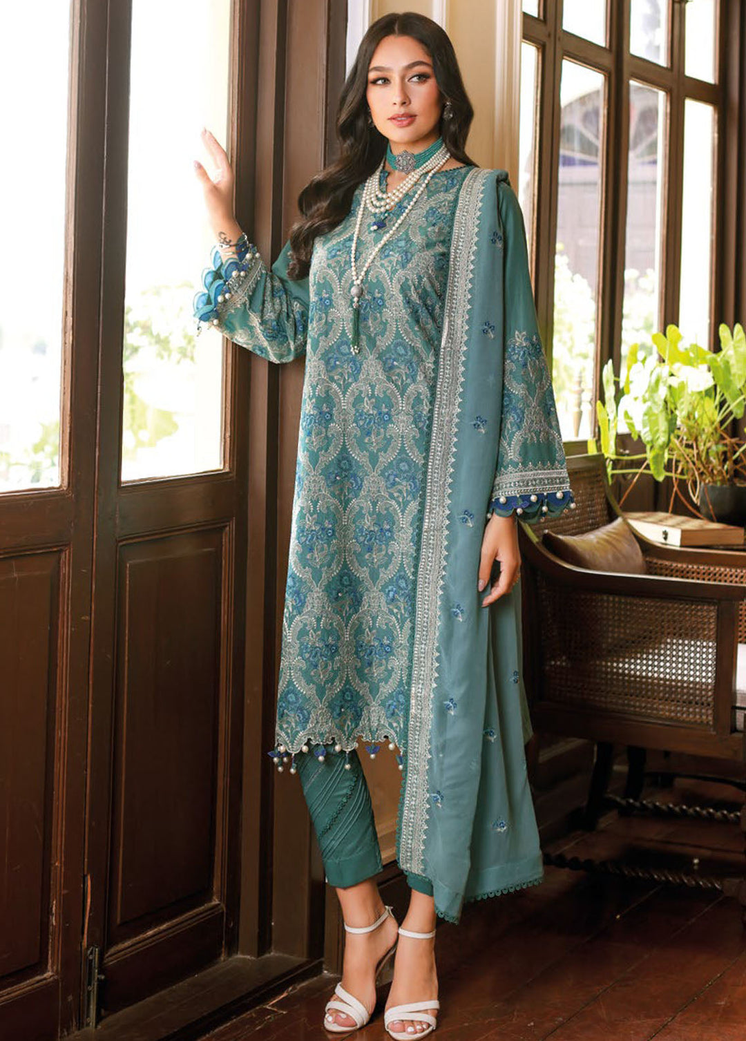 Gul Ahmed Embroidered Lawn Suits Unstitched 3 Piece GA24PS PM 42036 - Summer Collection