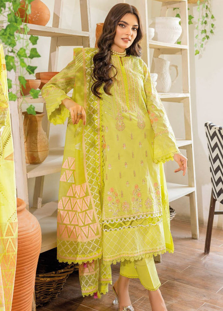 Gul Ahmed Embroidered Lawn Suits Unstitched 3 Piece GA24PS SP 32003 - Summer Collection