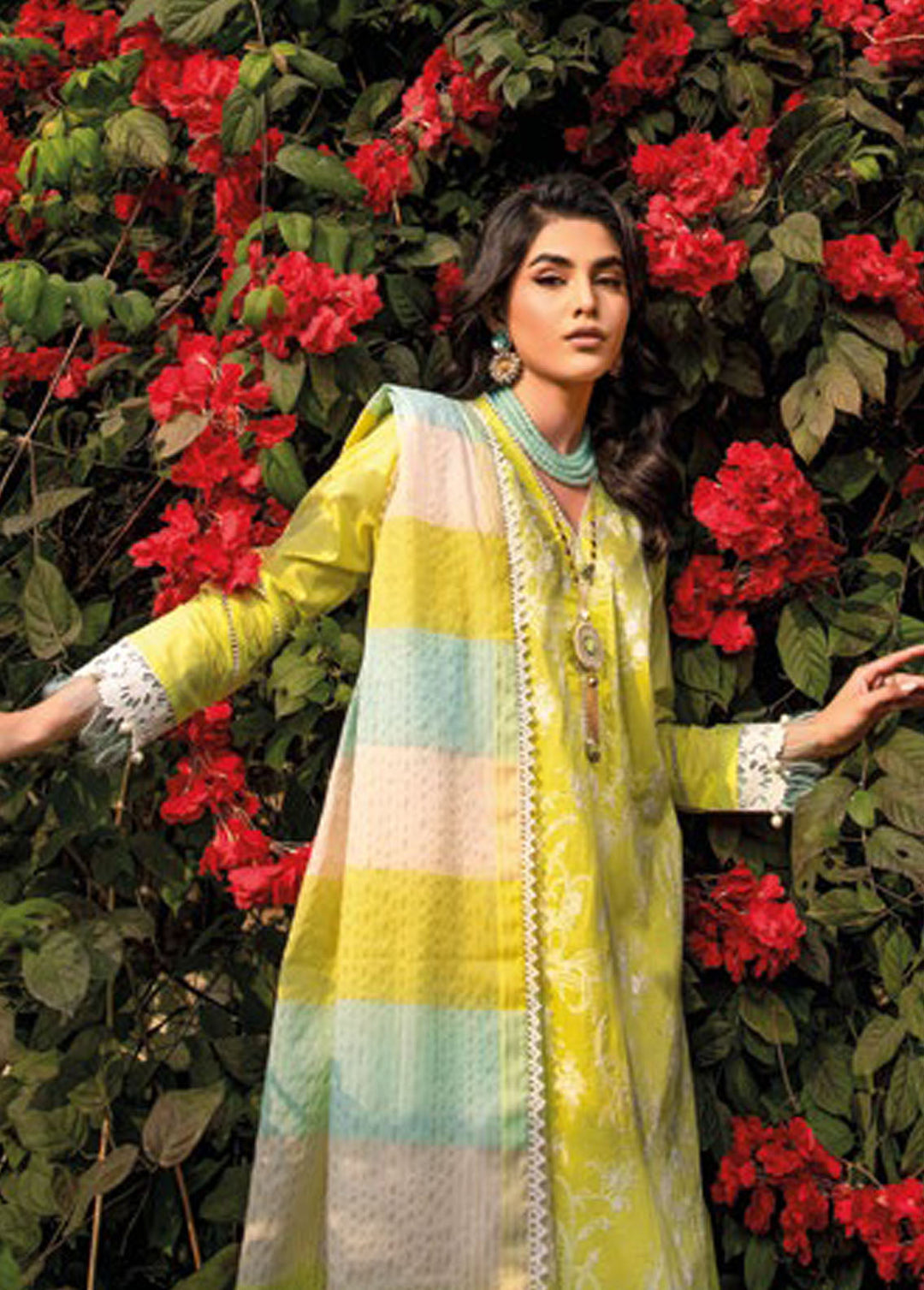 Gul Ahmed Embroidered Lawn Suits Unstitched 3 Piece GA24PS SP 42004 - Summer Collection