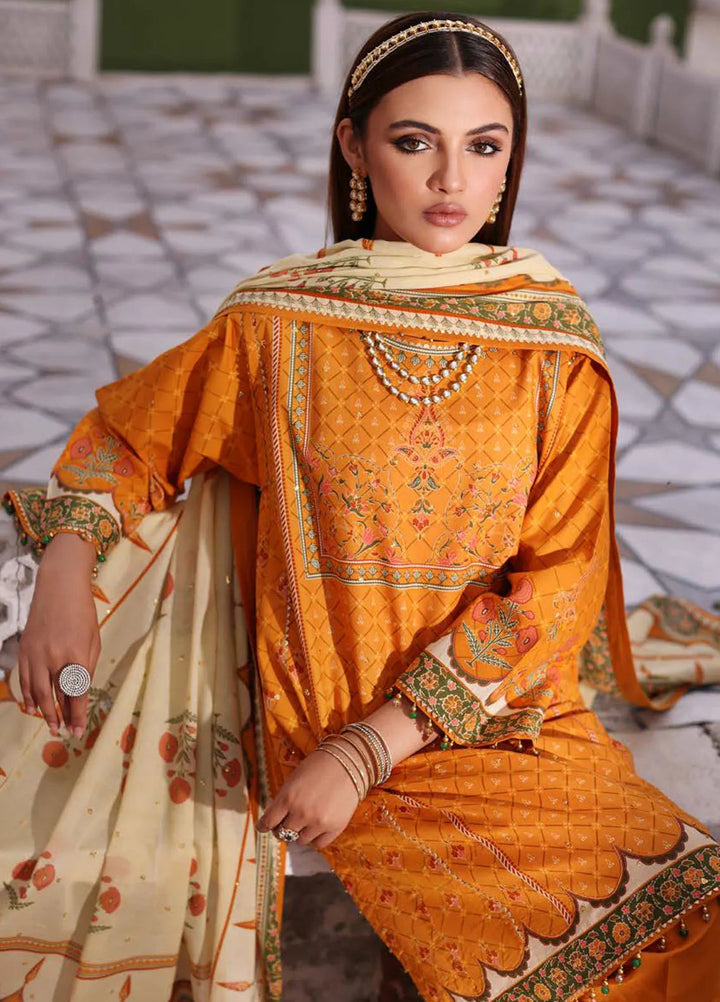 Gul Ahmed Embroidered Lawn Suits Unstitched 3 Piece GA24SU CL 42102 - Summer Collection