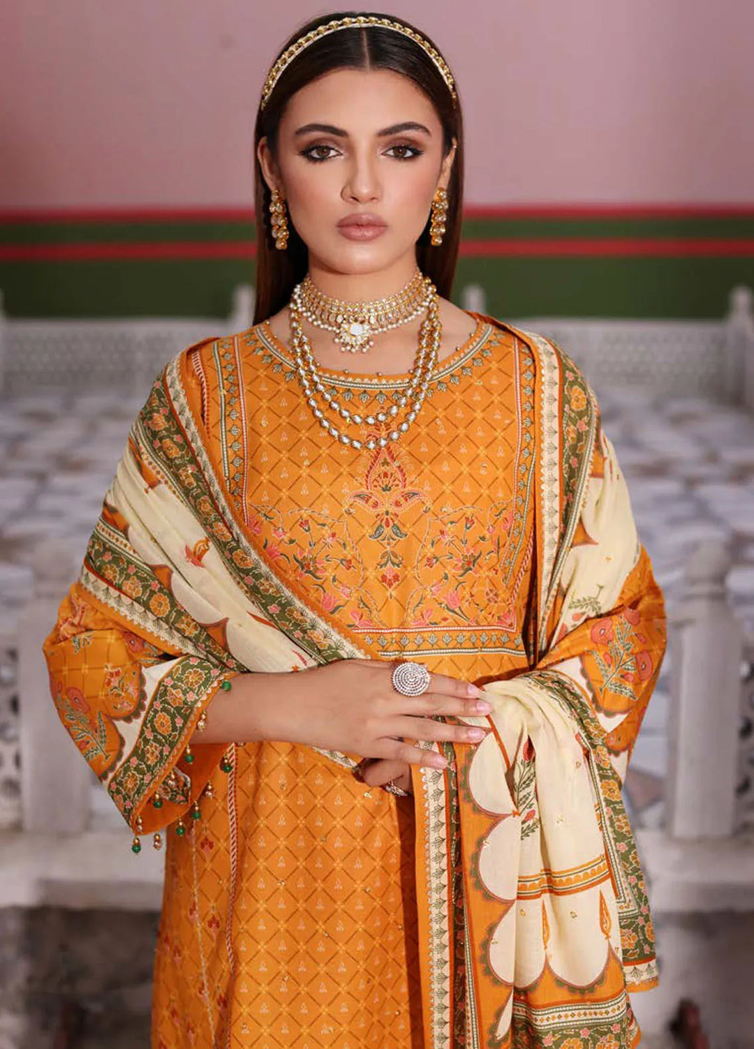 Gul Ahmed Embroidered Lawn Suits Unstitched 3 Piece GA24SU CL 42102 - Summer Collection