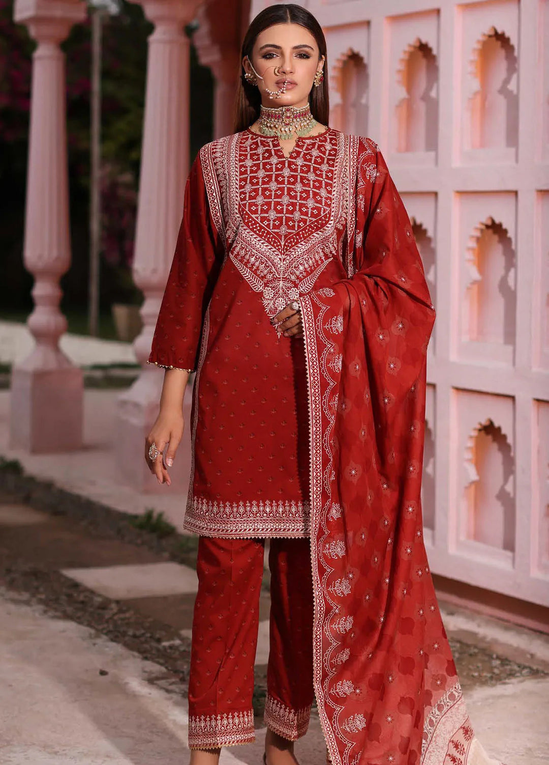 Gul Ahmed Embroidered Lawn Suits Unstitched 3 Piece GA24SU CL 42103 - Summer Collection
