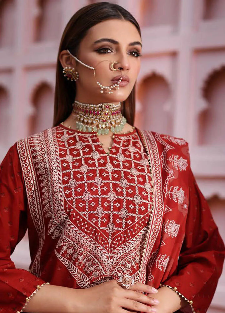 Gul Ahmed Embroidered Lawn Suits Unstitched 3 Piece GA24SU CL 42103 - Summer Collection