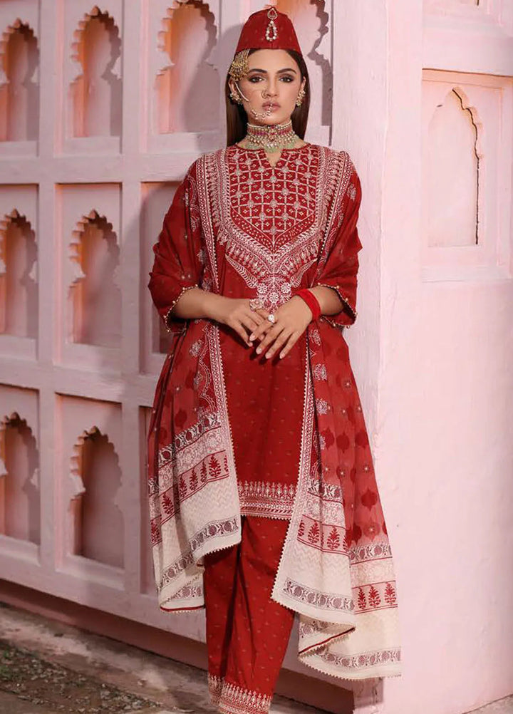 Gul Ahmed Embroidered Lawn Suits Unstitched 3 Piece GA24SU CL 42103 - Summer Collection