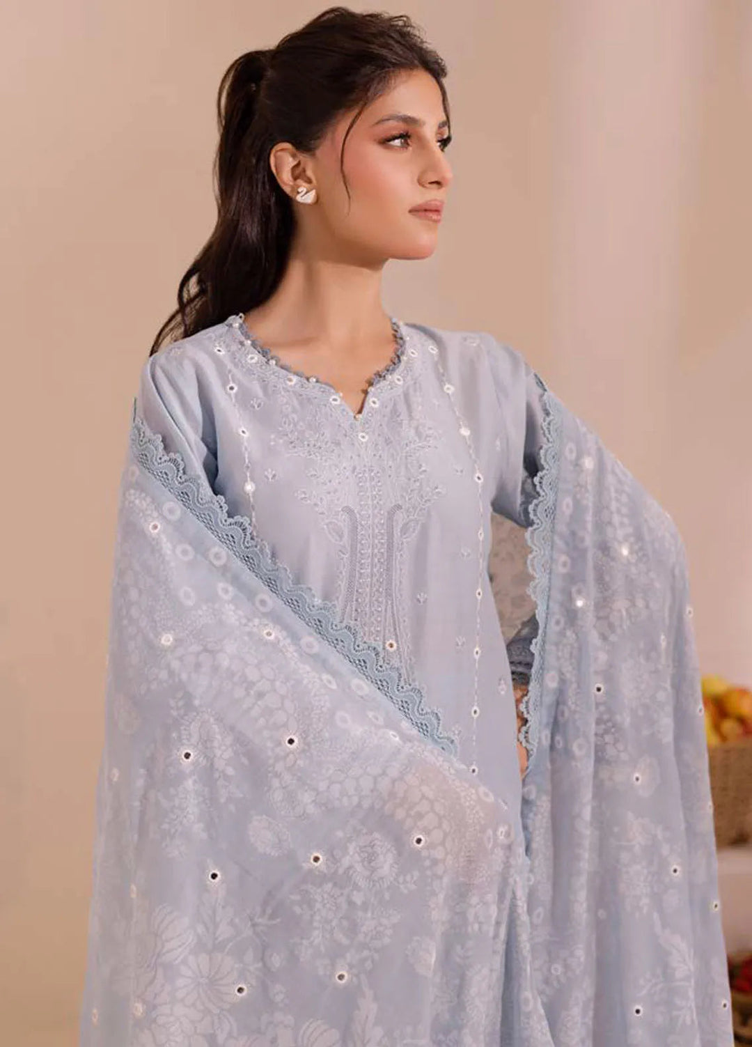 Gul Ahmed Embroidered Lawn Suits Unstitched 3 Piece GA24SU PC 42010 - Summer Collection