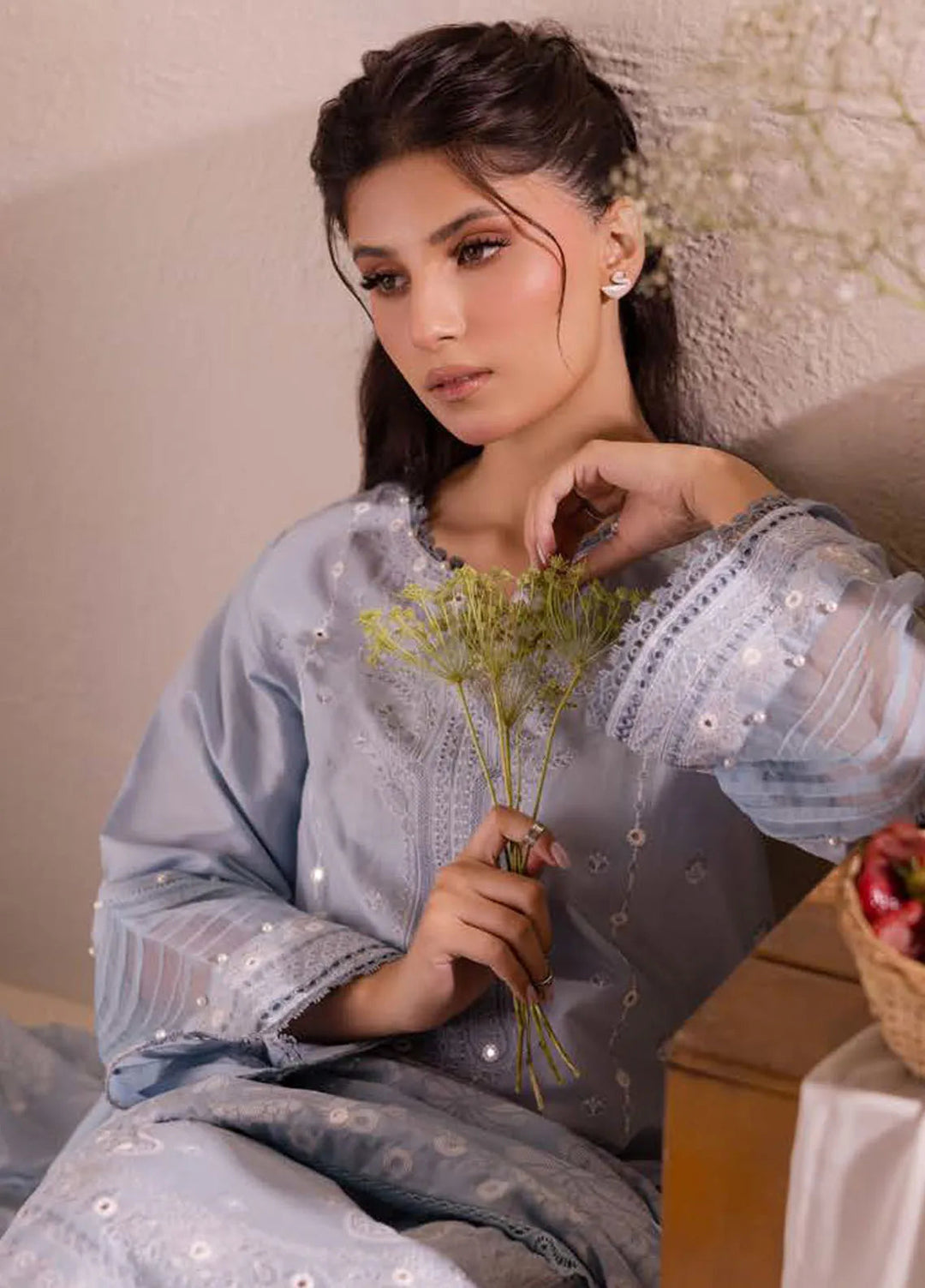 Gul Ahmed Embroidered Lawn Suits Unstitched 3 Piece GA24SU PC 42010 - Summer Collection