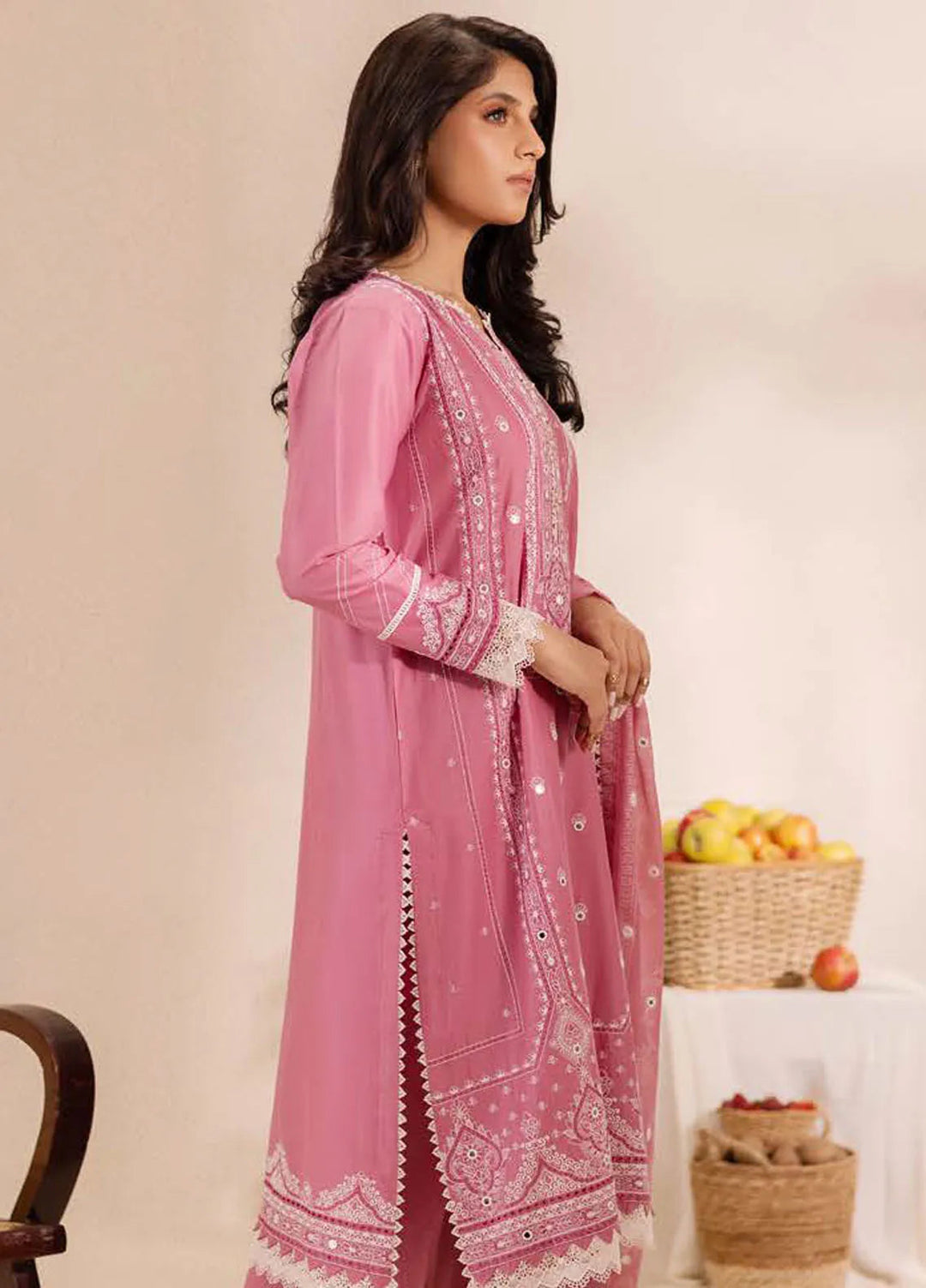 Gul Ahmed Embroidered Lawn Suits Unstitched 3 Piece GA24SU PC 42012 - Summer Collection