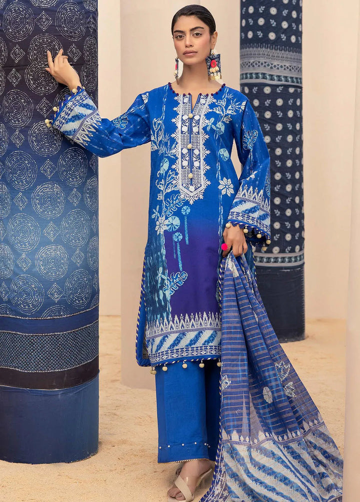 Gul Ahmed Embroidered Lawn Suits Unstitched 3 Piece GA24SU ST 42002 - Summer Collection