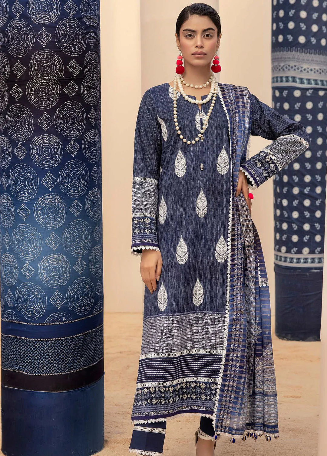 Gul Ahmed Embroidered Lawn Suits Unstitched 3 Piece GA24SU ST 42007 - Summer Collection