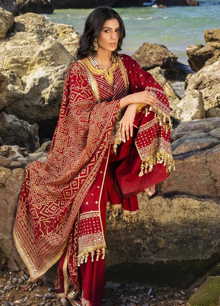 Gul Ahmed Embroidered Lawn Suits Unstitched 3 Piece GA25CH BM-52018 - Summer Collection