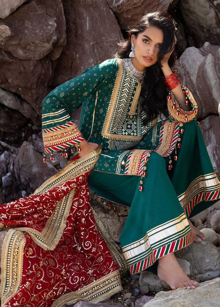 Gul Ahmed Embroidered Lawn Suits Unstitched 3 Piece GA25CH BM-52024 - Summer Collection