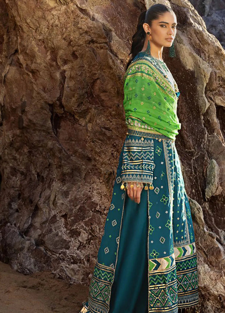 Gul Ahmed Embroidered Lawn Suits Unstitched 3 Piece GA25CH BM-52025 - Summer Collection