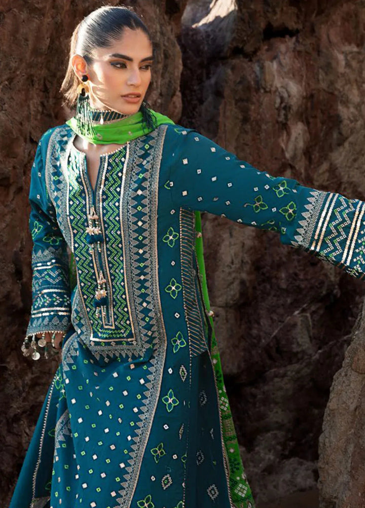 Gul Ahmed Embroidered Lawn Suits Unstitched 3 Piece GA25CH BM-52025 - Summer Collection