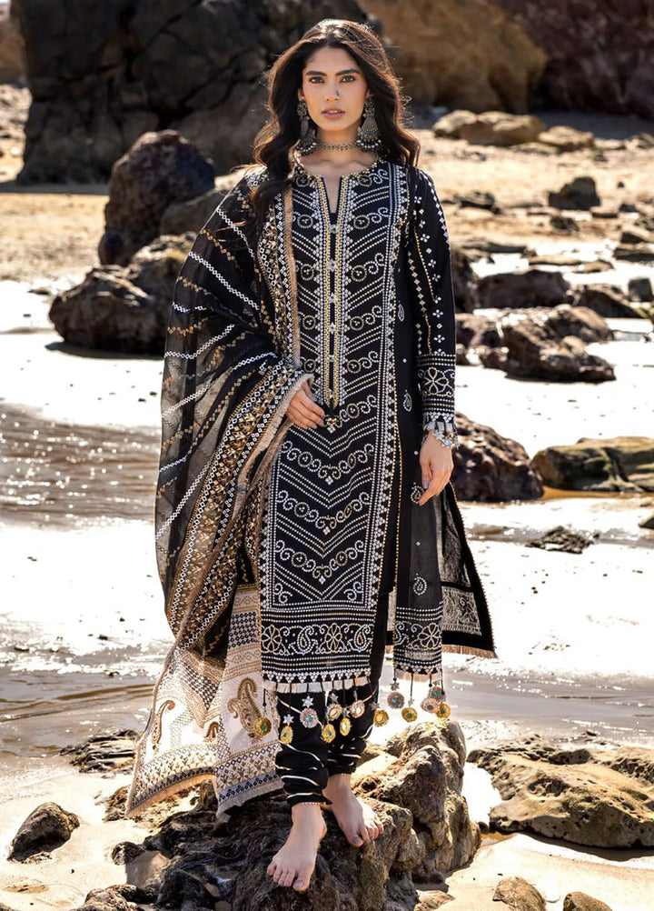 Gul Ahmed Embroidered Lawn Suits Unstitched 3 Piece GA25CH CL-52407 - Summer Collection