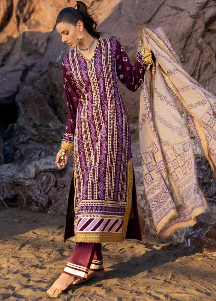 Gul Ahmed Embroidered Lawn Suits Unstitched 3 Piece GA25CH CL-52413 - Summer Collection